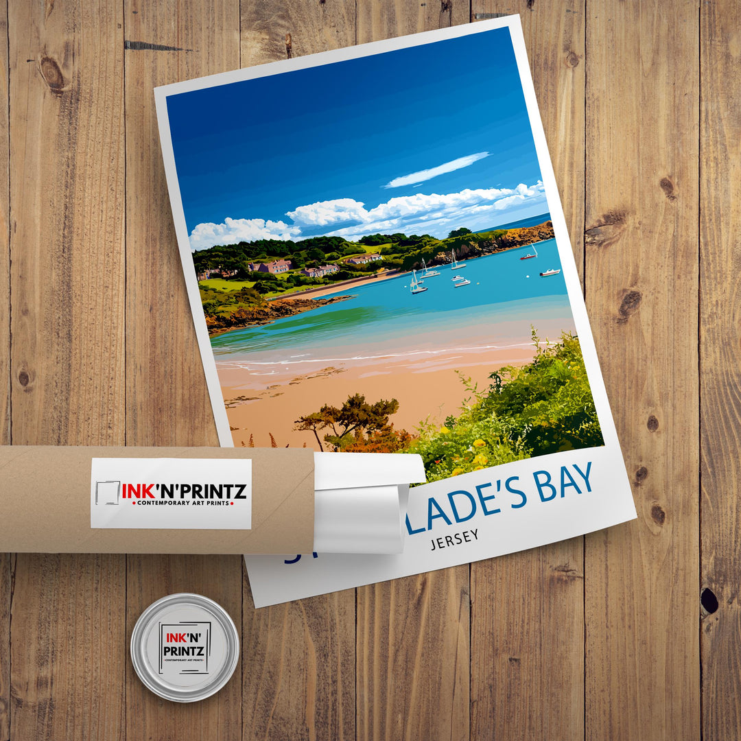 St. Brelade’s Bay Jersey Travel Poster