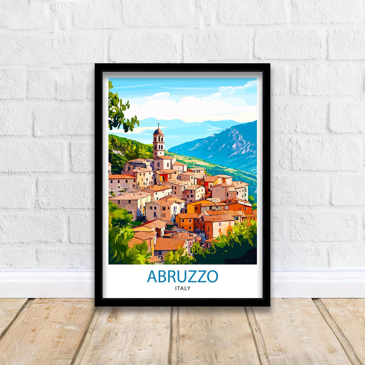 Abruzzo Italy Travel Print Wall Decor Wall Art Abruzzo Landscape Wall Hanging Home Décor Italian Region Gift Art Lovers Scenic Print