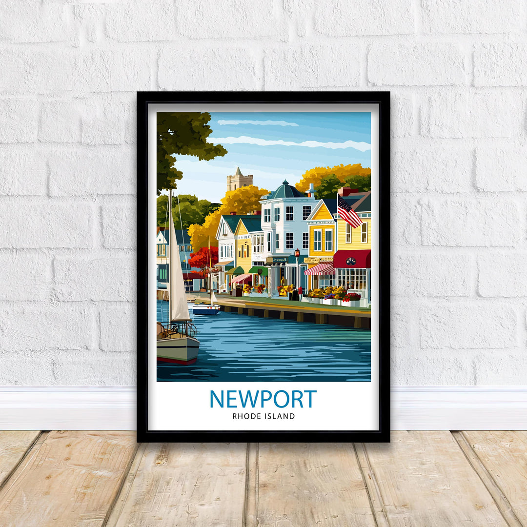 Newport Rhode Island Travel Poster