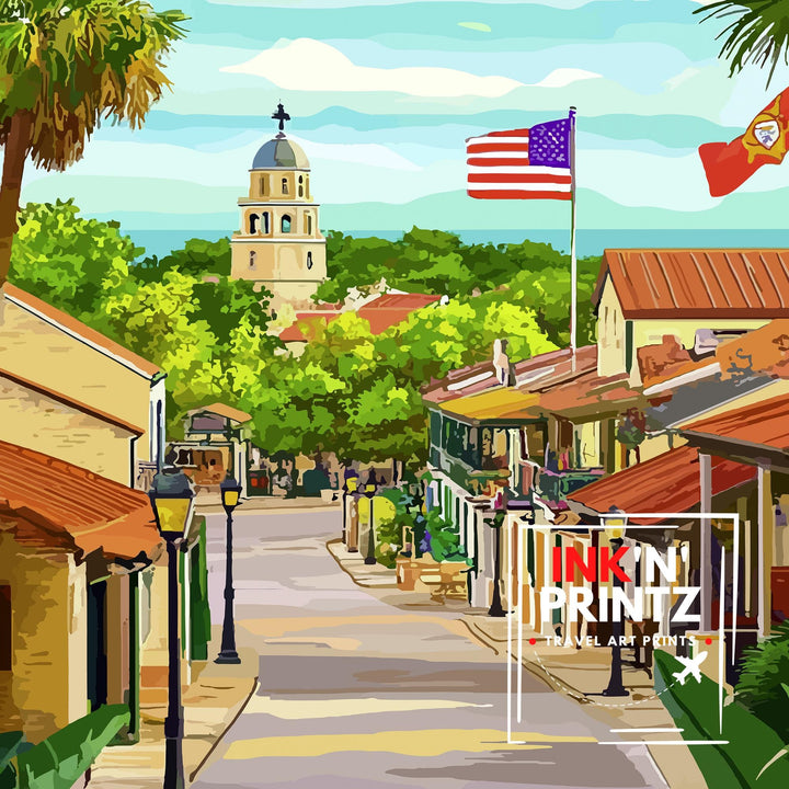 St. Augustine Florida Travel Poster