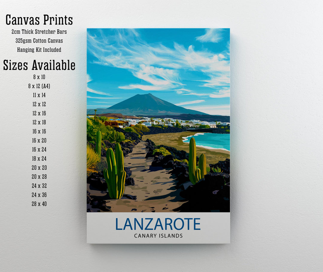 Lanzarote Canary Islands Travel Poster