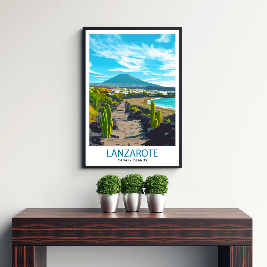 Lanzarote Canary Islands Travel Poster