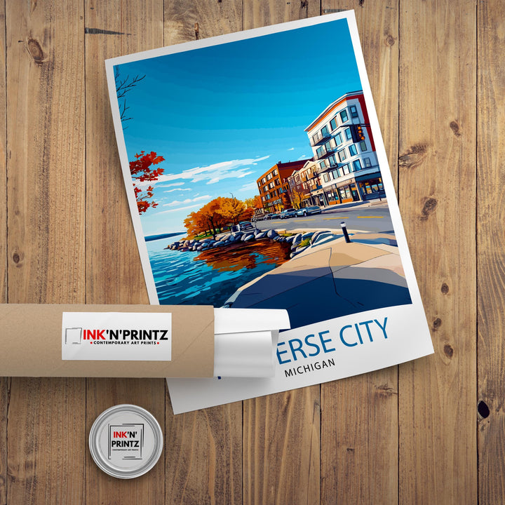 Traverse City Michigan Travel Poster