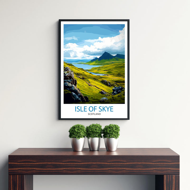 Isle of Skye Scotland Travel Poster