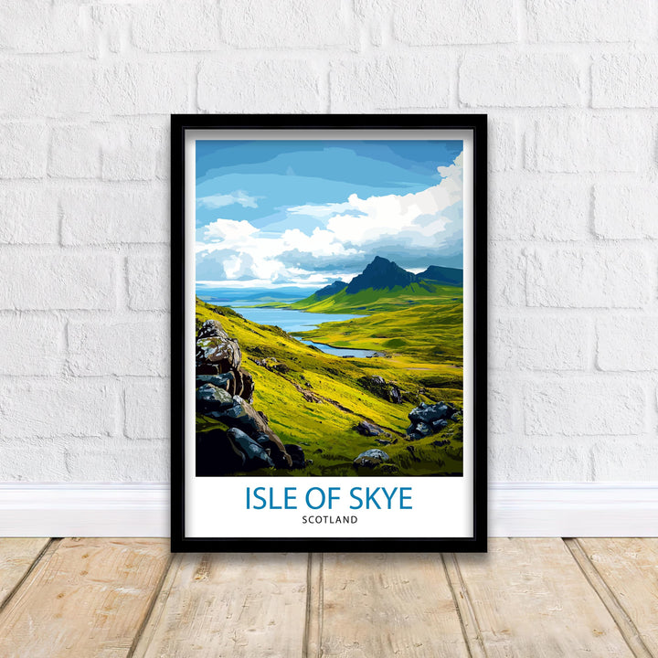 Isle of Skye Scotland Travel Poster