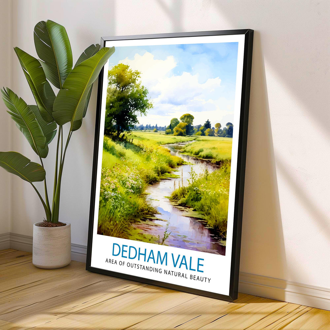 Dedham Vale AONB Poster English Countryside Art Constable Country Poster Suffolk Essex Landscape