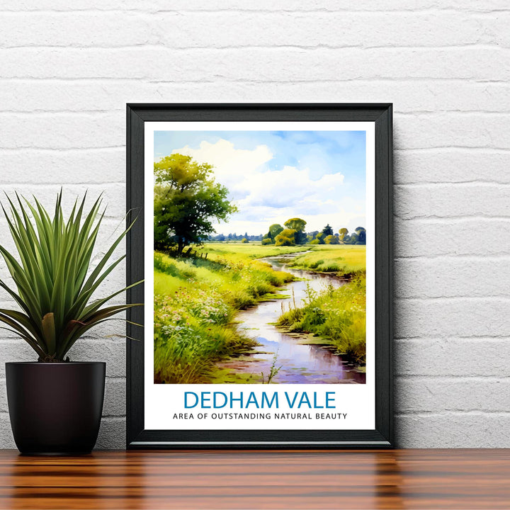 Dedham Vale AONB Poster English Countryside Art Constable Country Poster Suffolk Essex Landscape