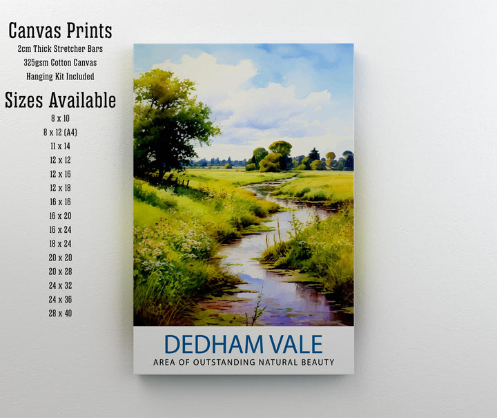 Dedham Vale AONB Poster English Countryside Art Constable Country Poster Suffolk Essex Landscape