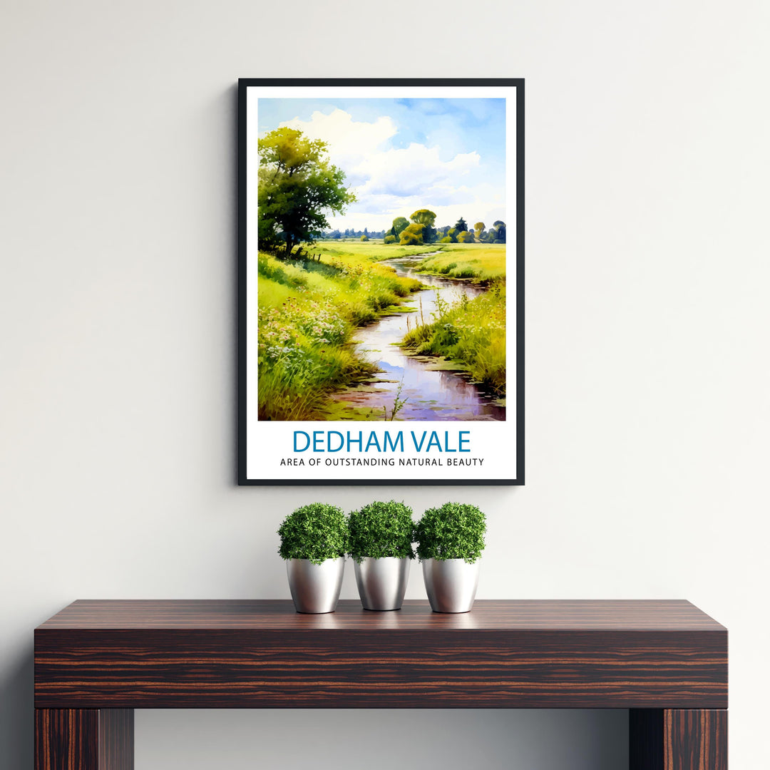 Dedham Vale AONB Poster English Countryside Art Constable Country Poster Suffolk Essex Landscape