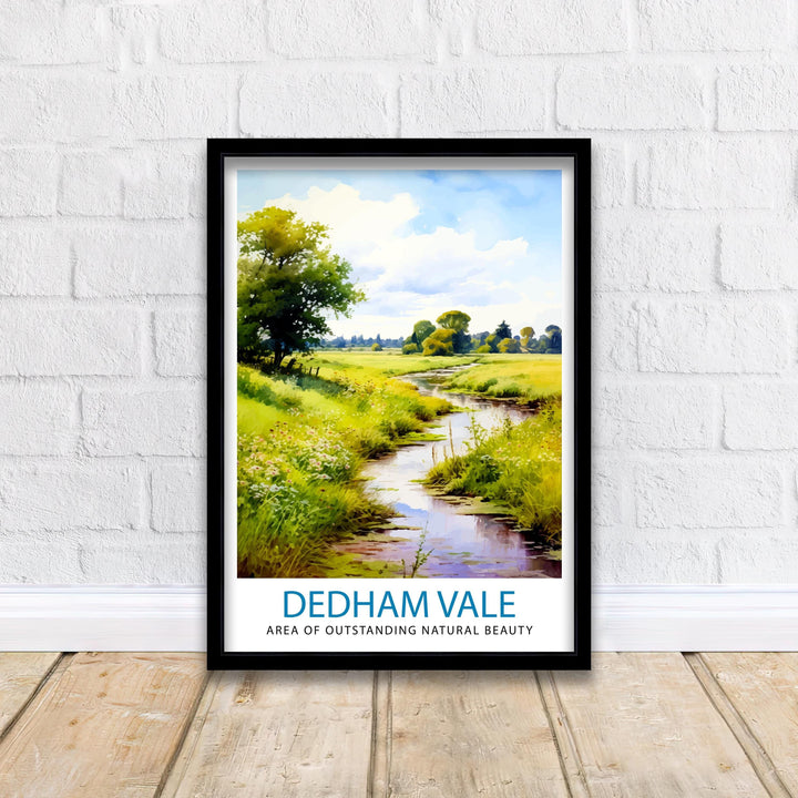 Dedham Vale AONB Poster English Countryside Art Constable Country Poster Suffolk Essex Landscape