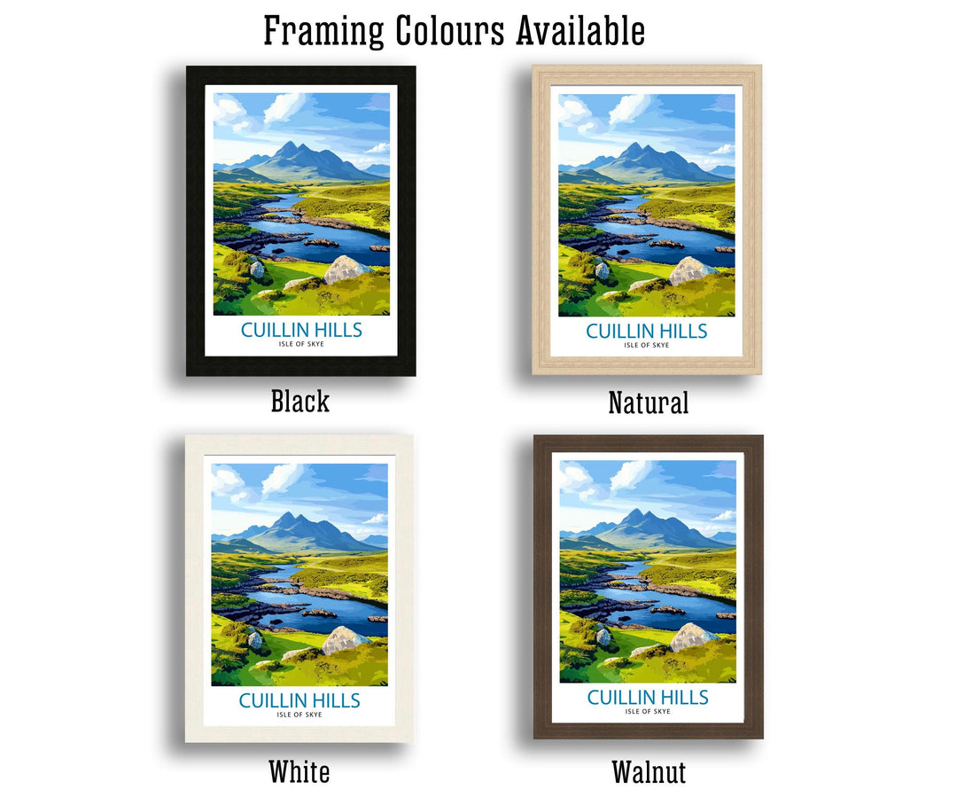 Cuillin Hills Scotland Travel Print Wall Decor Wall Art Cuillin Landscape Wall Hanging Home Décor Scottish Highlands Gift Art Lovers Scenic