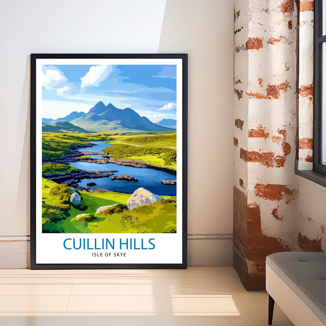 Cuillin Hills Scotland Travel Print Wall Decor Wall Art Cuillin Landscape Wall Hanging Home Décor Scottish Highlands Gift Art Lovers Scenic