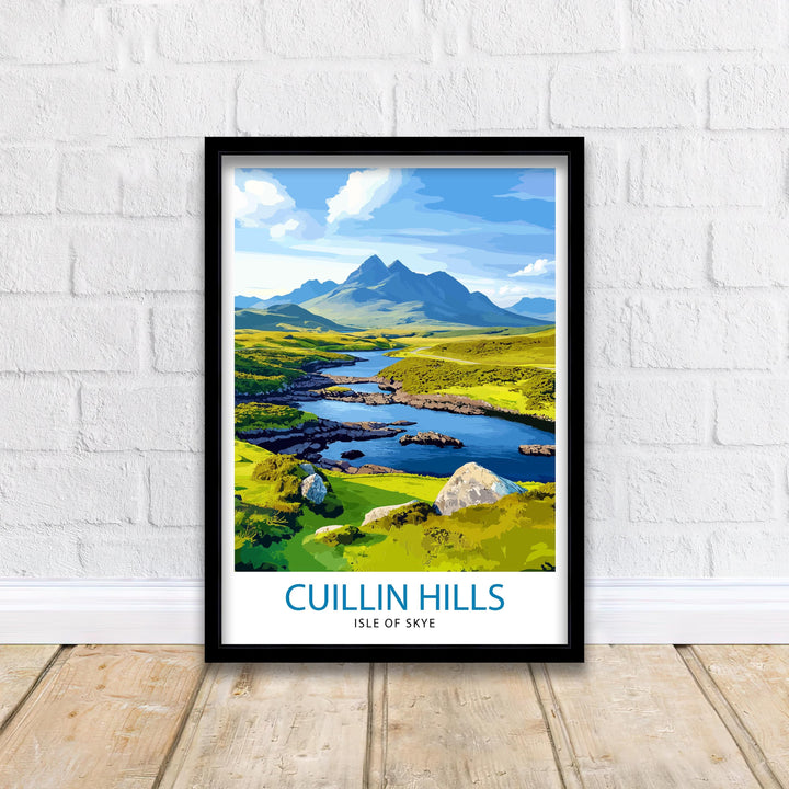 Cuillin Hills Scotland Travel Poster