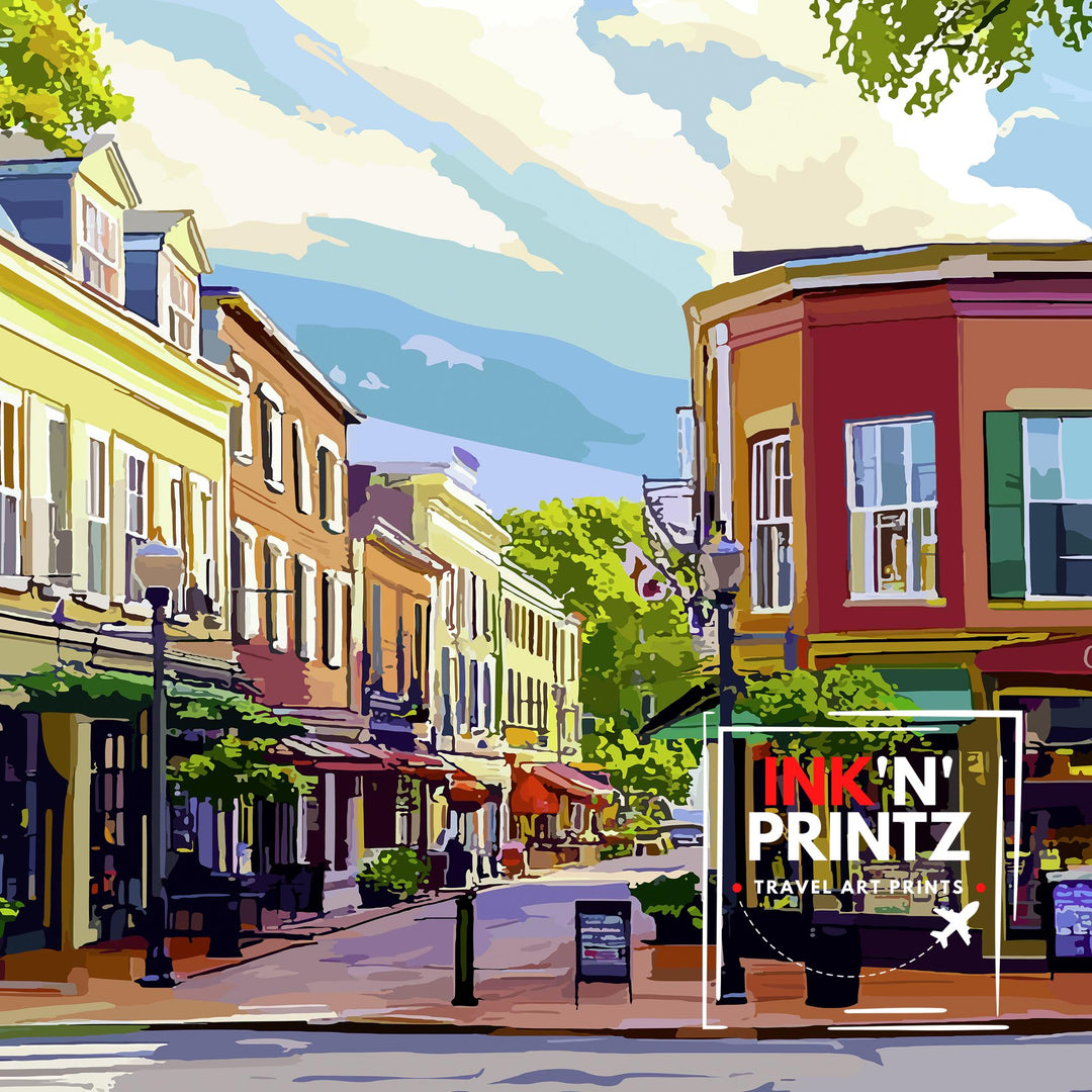 Alexandria Virginia Travel Poster