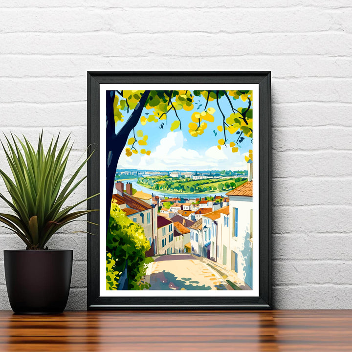 Bordeaux France Travel Print Wall Decor Wall Art Bordeaux Landscape Wall Hanging Home Décor French Wine Country Gift Art Lovers Scenic Print