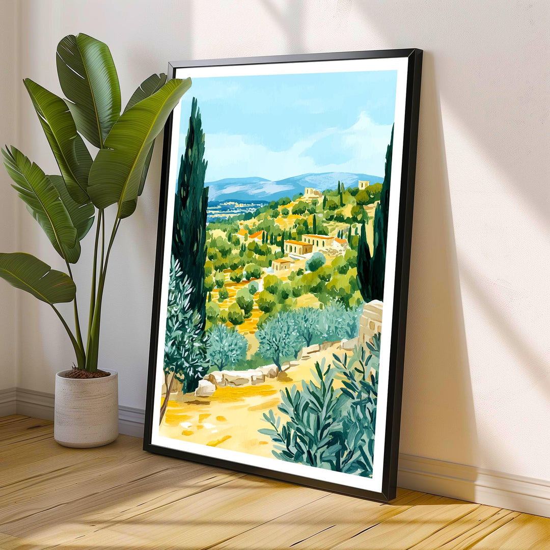 Athens Greece Travel Print Wall Decor Wall Art Athens Skyline Wall Hanging Home Décor Greek History Gift Art Lovers