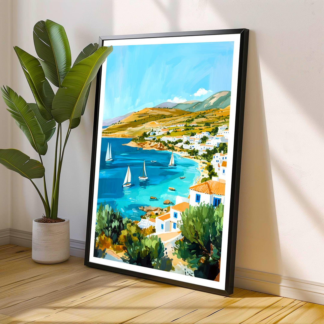 Crete Greece Travel Print Wall Decor Wall Art Crete Landscape Wall Hanging Home Décor Greek Island Gift Art Lovers Scenic Print