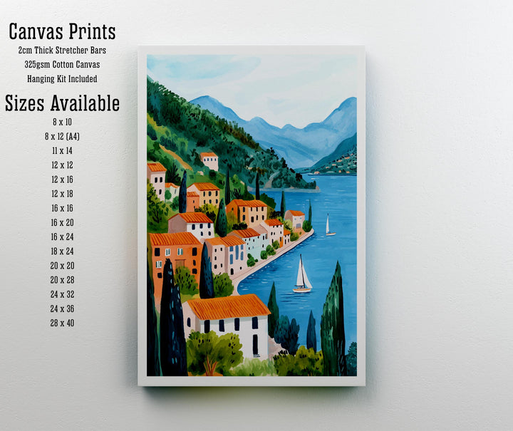 Lake Garda Italy Travel Print Wall Decor Wall Art Garda Landscape Wall Hanging Home Décor Italian Lake Gift Art Lovers Scenic Print