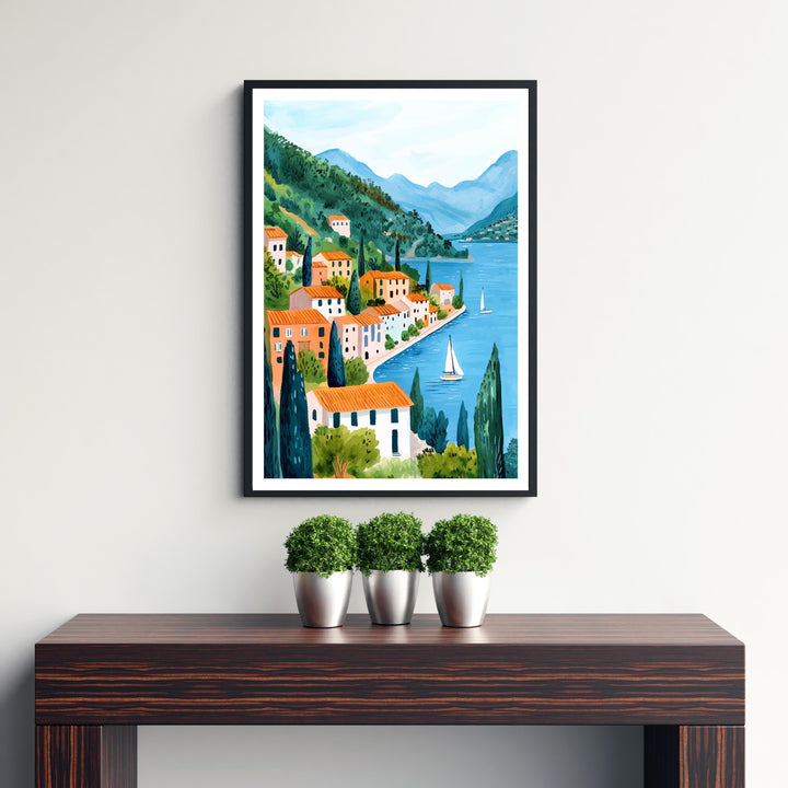 Lake Garda Italy Travel Poster