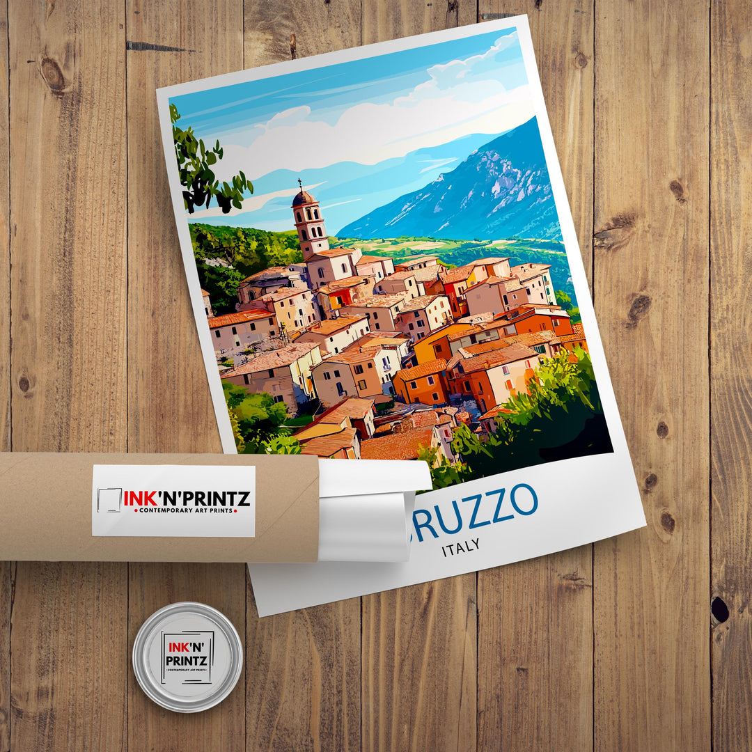 Abruzzo Italy Travel Poster