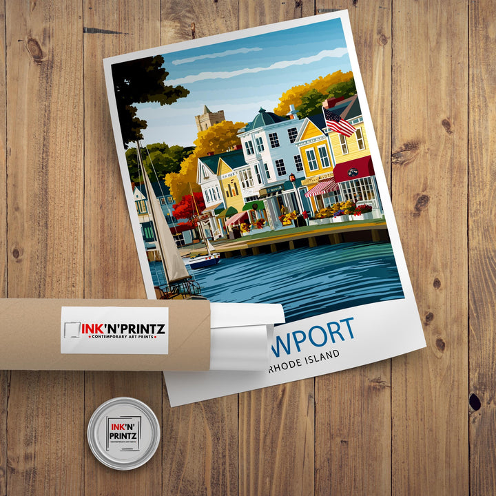 Newport Rhode Island Travel Poster