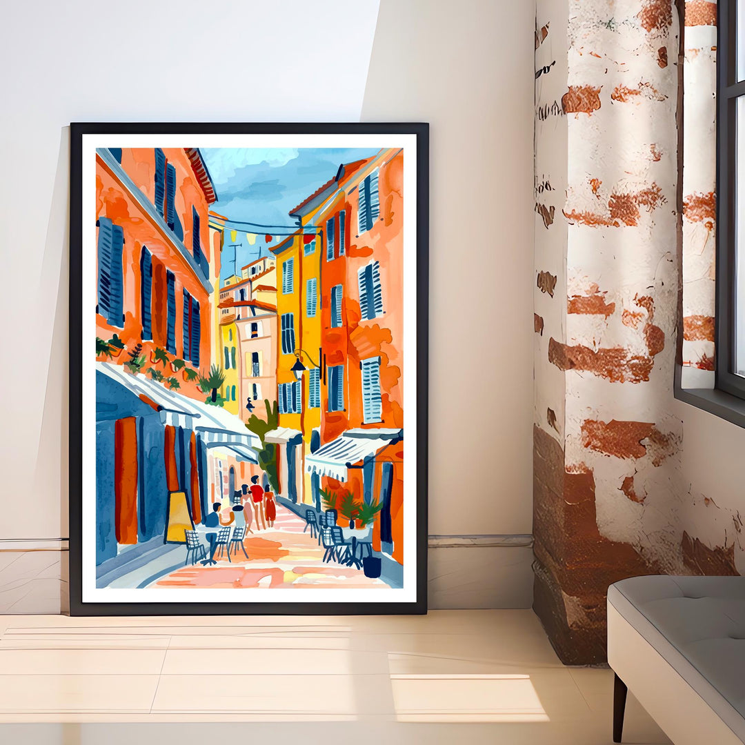 Nice France Travel Print Wall Decor Wall Art Nice Landscape Wall Hanging Home Décor French Riviera Gift Art Lovers Scenic Print