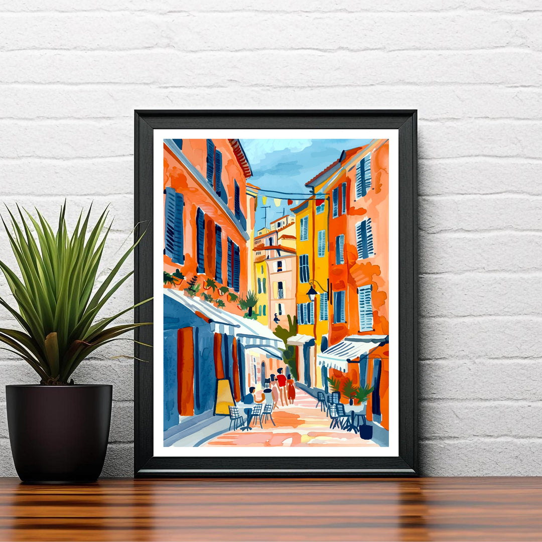 Nice France Travel Print Wall Decor Wall Art Nice Landscape Wall Hanging Home Décor French Riviera Gift Art Lovers Scenic Print