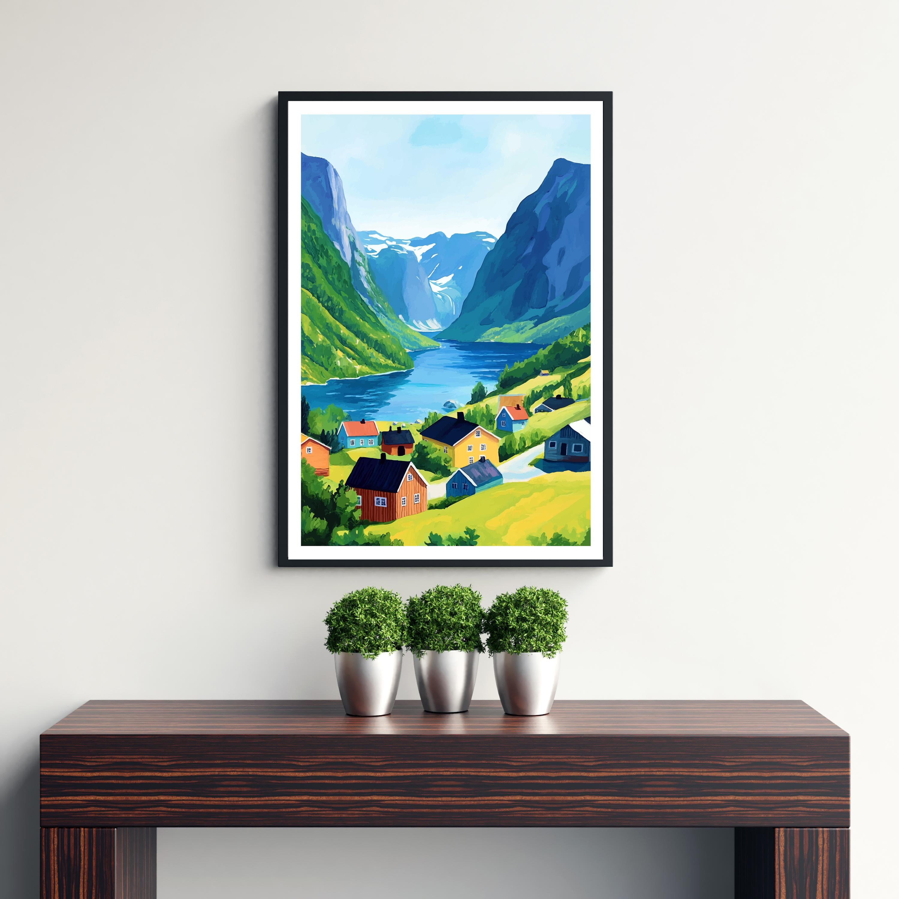 Olden Norway Travel Print Wall Decor Wall Art Olden Landscape Wall Hanging Home Décor Norwegian Fjord Gift Art Lovers Scenic Print