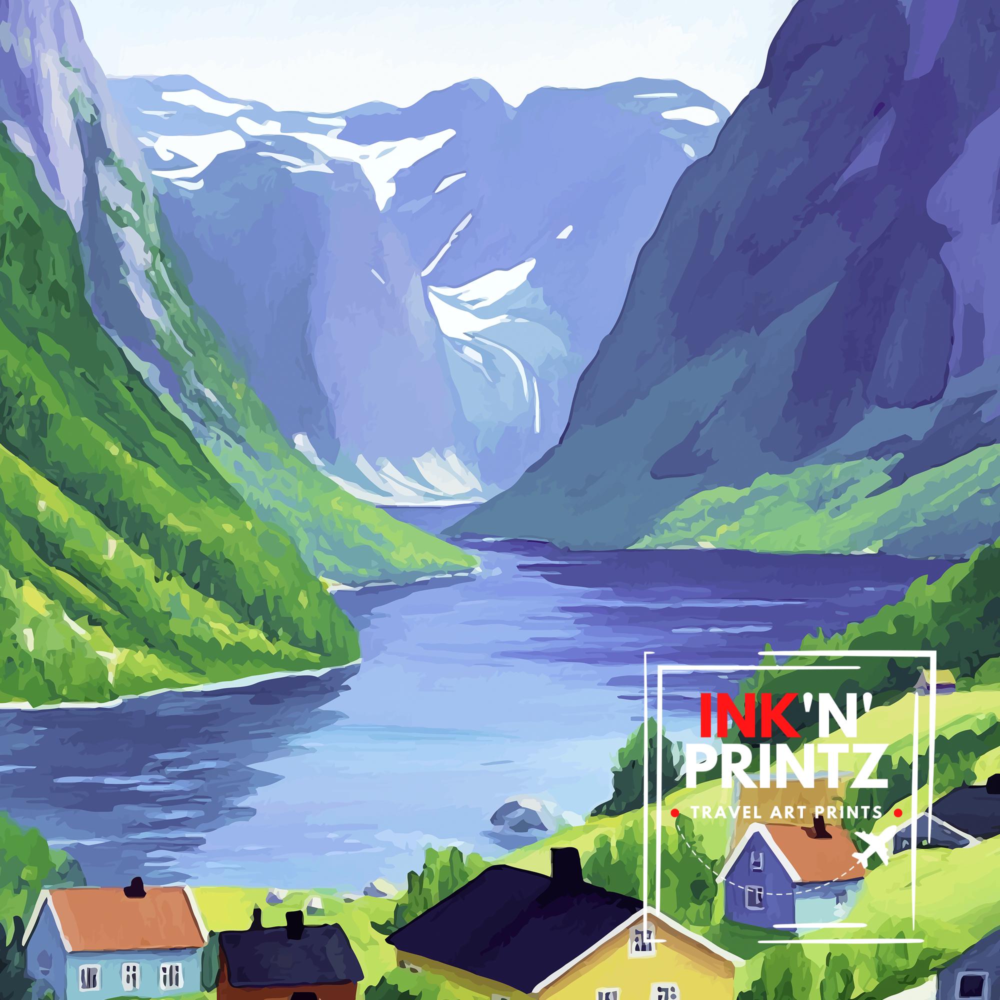 Olden Norway Travel Print Wall Decor Wall Art Olden Landscape Wall Hanging Home Décor Norwegian Fjord Gift Art Lovers Scenic Print