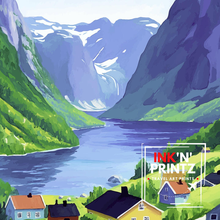 Olden Norway Travel Poster