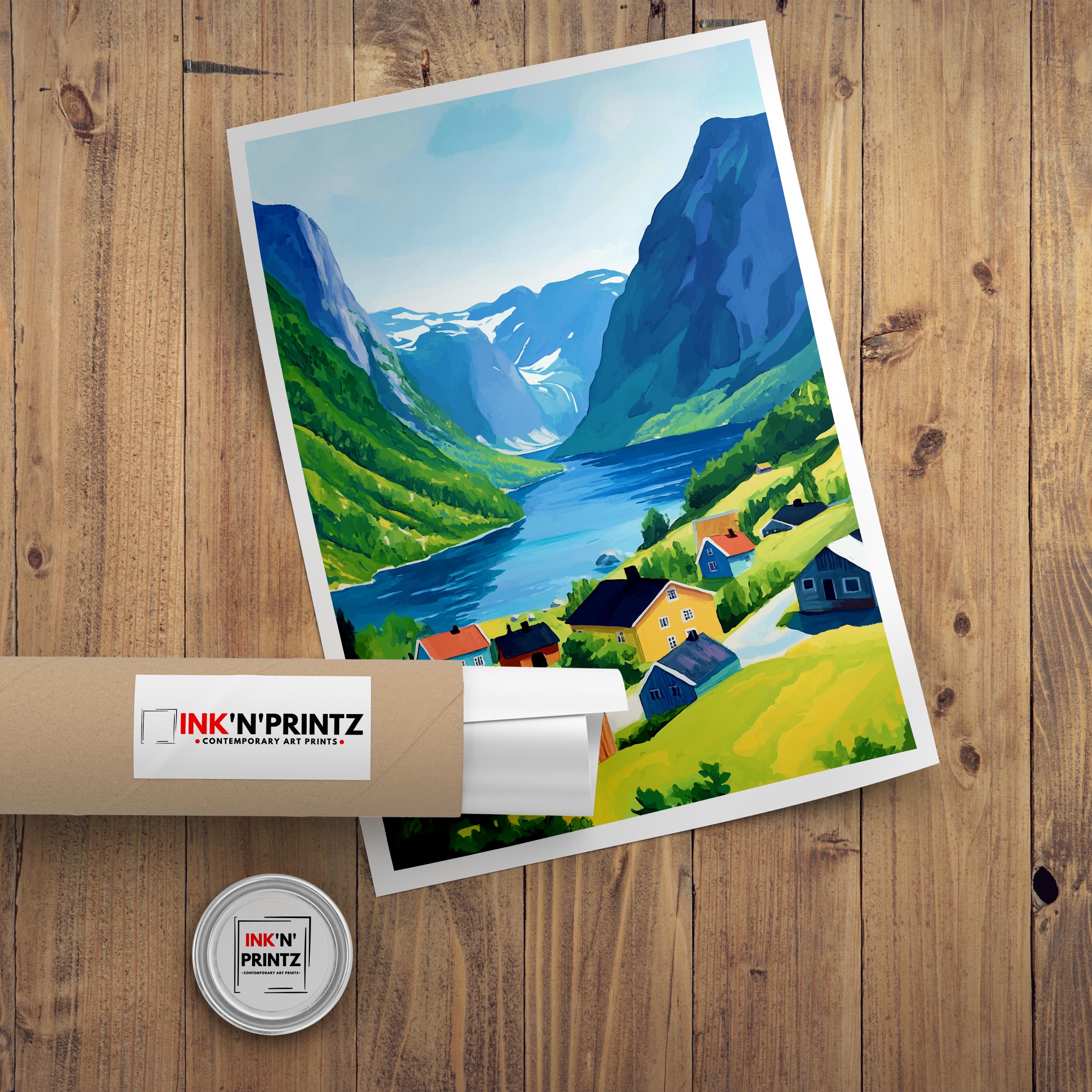 Olden Norway Travel Print Wall Decor Wall Art Olden Landscape Wall Hanging Home Décor Norwegian Fjord Gift Art Lovers Scenic Print