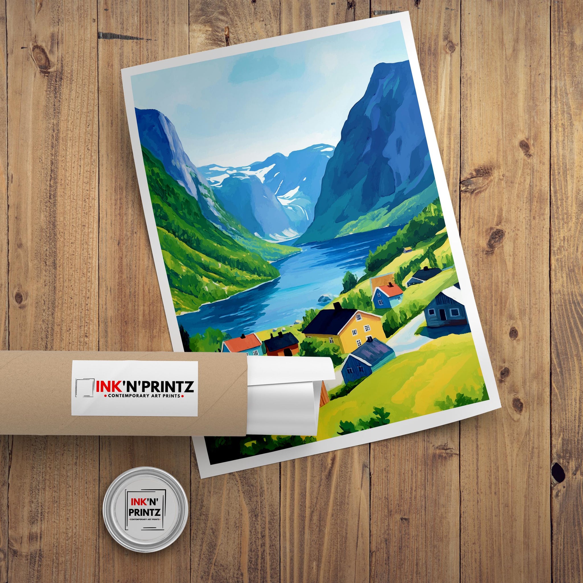 Olden Norway Travel Print Wall Decor Wall Art Olden Landscape Wall Hanging Home Décor Norwegian Fjord Gift Art Lovers Scenic Print