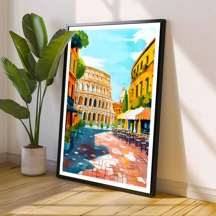 Rome Italy Travel Print Wall Decor Wall Art Rome Landscape Wall Hanging Home Décor Italian City Gift Art Lovers Historic Print