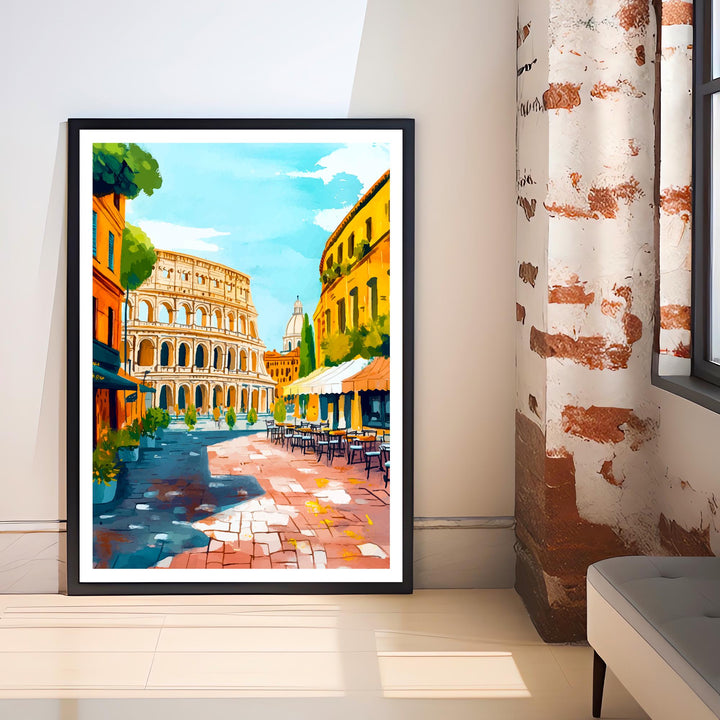 Rome Italy Travel Print Wall Decor Wall Art Rome Landscape Wall Hanging Home Décor Italian City Gift Art Lovers Historic Print