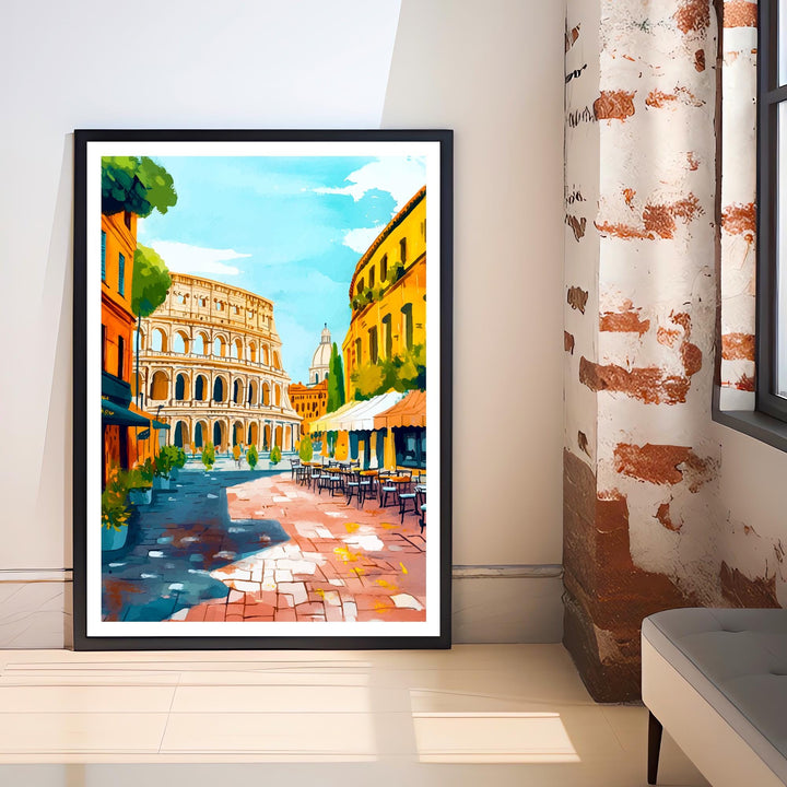 Rome Italy Travel Poster