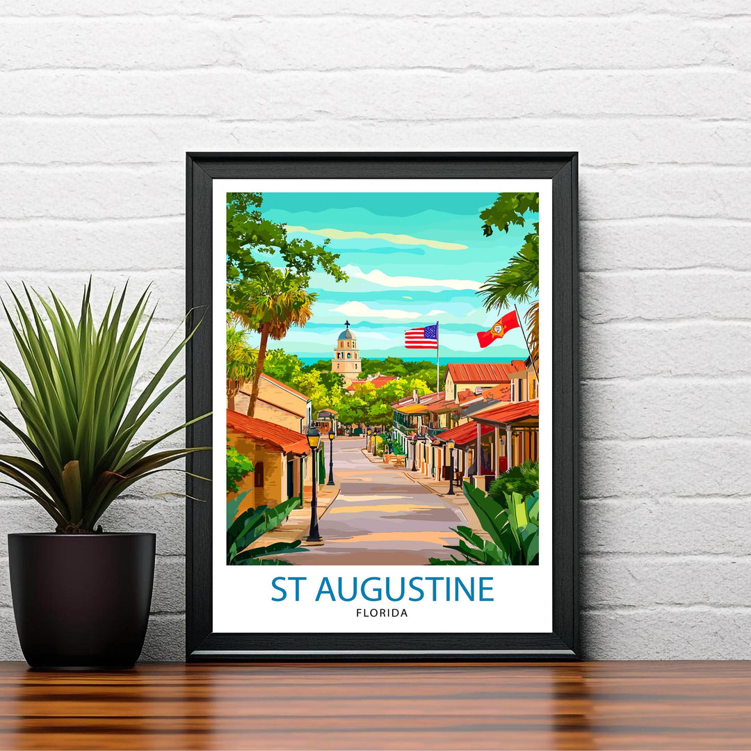 St. Augustine Florida Travel Poster