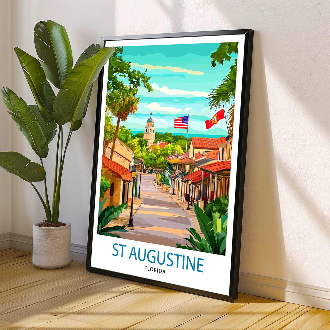 St. Augustine Florida Travel Poster