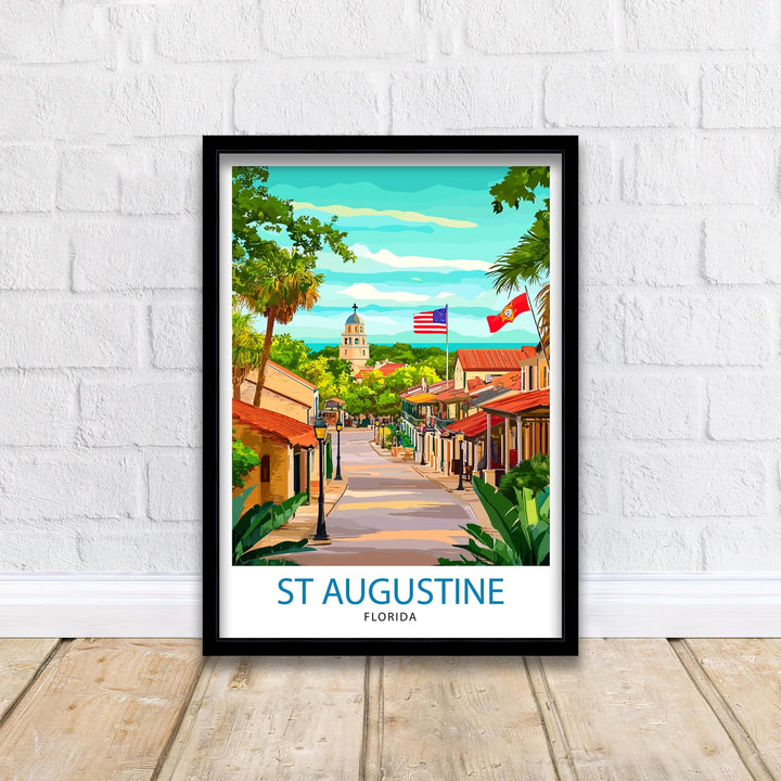 St. Augustine Florida Travel Poster