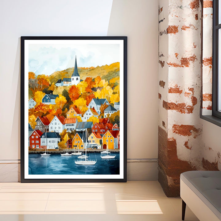 Trondheim Norway Travel Poster