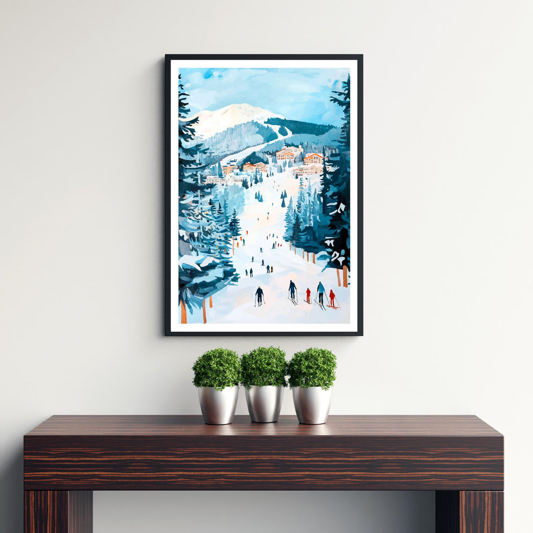 Les Arcs France Travel Print Wall Decor Wall Art Les Arcs Landscape Wall Hanging Home Décor French Alps Gift Art Lovers Scenic Print