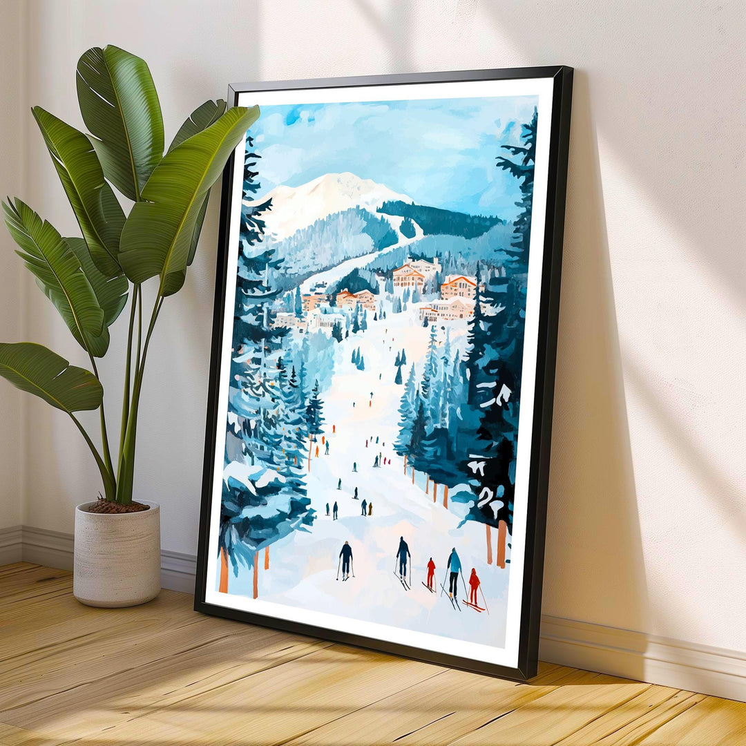 Les Arcs France Travel Print Wall Decor Wall Art Les Arcs Landscape Wall Hanging Home Décor French Alps Gift Art Lovers Scenic Print