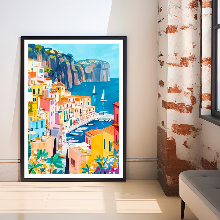 Sorrento Italy Travel Print Wall Decor Wall Art Sorrento Landscape Wall Hanging Home Décor Amalfi Coast Gift Art Lovers Scenic Print