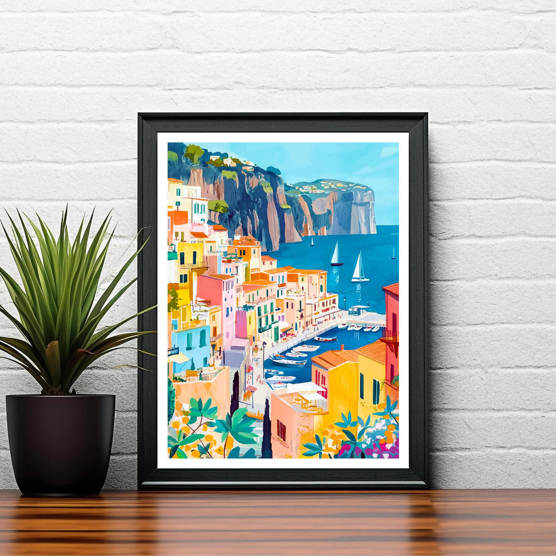 Sorrento Italy Travel Print Wall Decor Wall Art Sorrento Landscape Wall Hanging Home Décor Amalfi Coast Gift Art Lovers Scenic Print