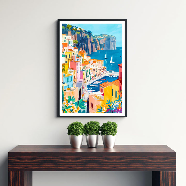 Sorrento Italy Travel Print Wall Decor Wall Art Sorrento Landscape Wall Hanging Home Décor Amalfi Coast Gift Art Lovers Scenic Print