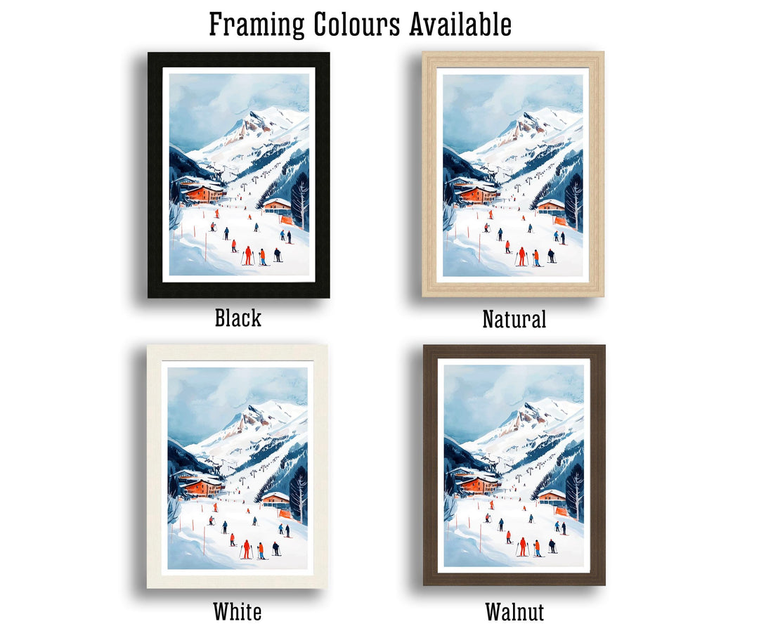 Val d'Isère France Travel Print Wall Decor Wall Art Val d'Isère Landscape Wall Hanging Home Décor Alpine Village Gift Art Lovers Scenic