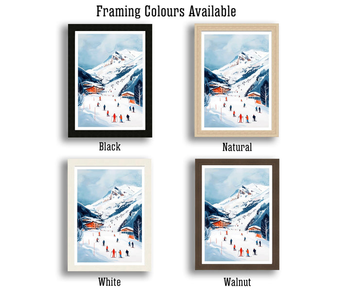 Val d'Isère France Travel Print Wall Decor Wall Art Val d'Isère Landscape Wall Hanging Home Décor Alpine Village Gift Art Lovers Scenic