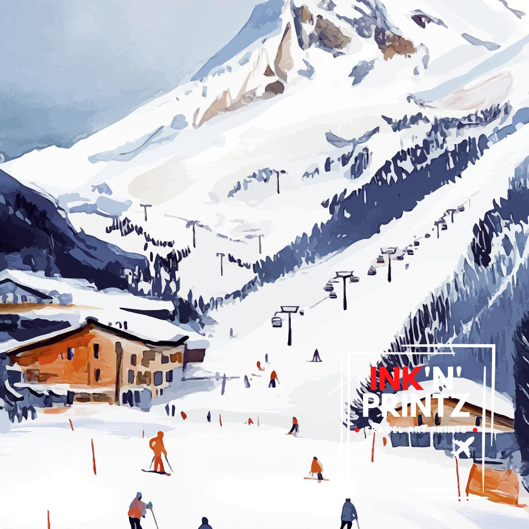 Val d'Isère France Travel Poster