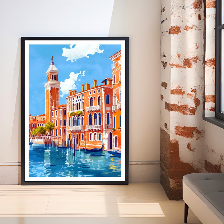 Venice Italy Travel Print Wall Decor Wall Art Venice Landscape Wall Hanging Home Décor Italian City Gift Art Lovers Scenic Print