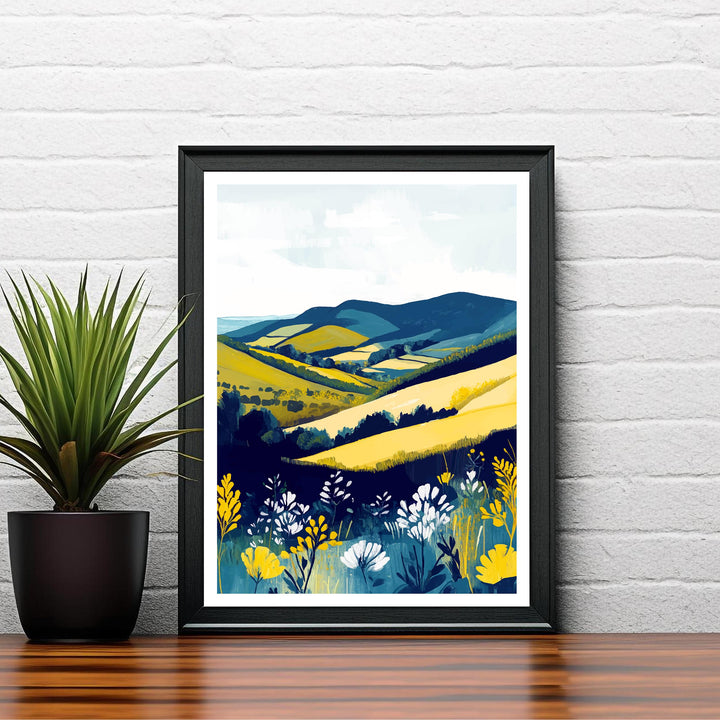 Brecon Beacons Wales Travel Print Wall Decor Wall Art Brecon Beacons Landscape Wall Hanging Home Décor Welsh National Park Gift Art Lovers