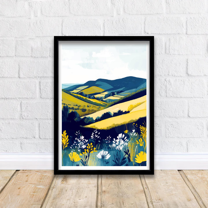 Brecon Beacons Wales Travel Poster